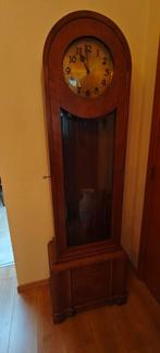 Stijlvolle antieke art deco Duitse staande klok, Ophalen