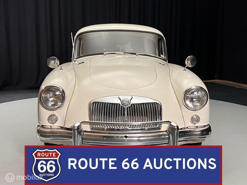 MG MGA Coupe 1500 | 1959 | Route 66 Auctions, Auto's, Zwart, Bedrijf, Handgeschakeld, Overige carrosserie