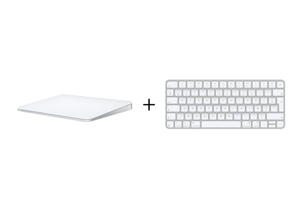 Magic TrackPad + Magic Keyboard, Ophalen, Toetsenbord en muis-set, Azerty, Zo goed als nieuw