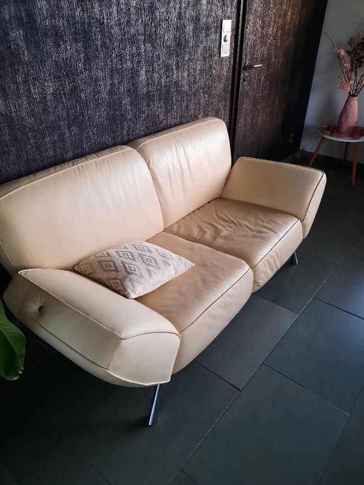 Canapés, Maison & Meubles, Canapés | Coins salons complets, Utilisé, Cuir, Enlèvement