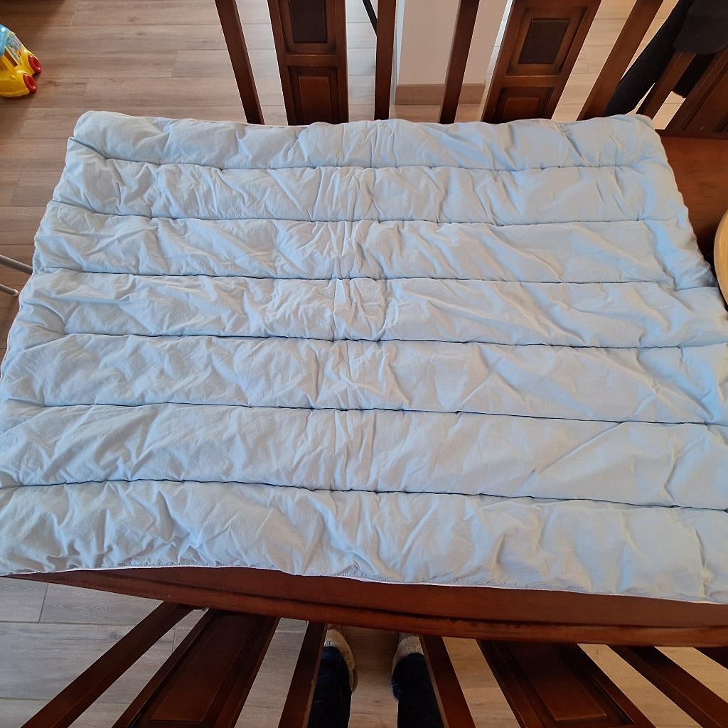 Dekbed kinderbedje merk Centa-star, Ophalen, Jongetje of Meisje, Blauw, Deken of Dekbed