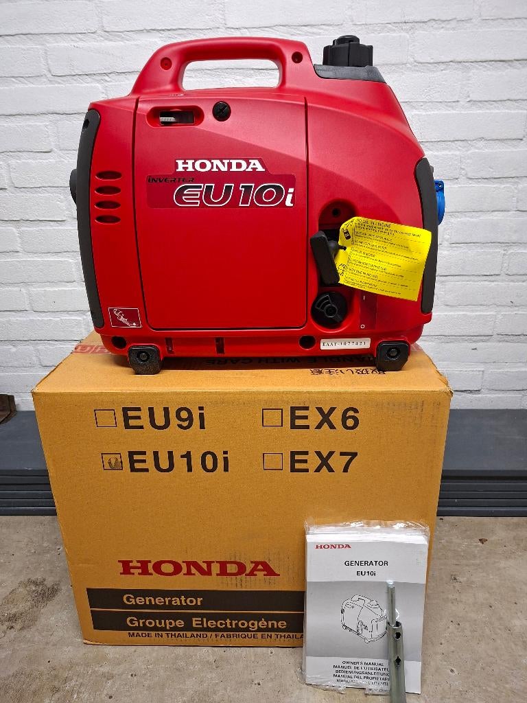 honda eu10i inverter SPLINTERNIEUW aggregaat/generator, Bricolage & Construction, Générateurs, Comme neuf, Essence, Moins de 5 kVA