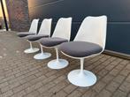 4x Knoll Tulip eetkamerstoelen Eero Saarinen, Ophalen of Verzenden, Kunststof, Togo vitra mah jong flos sede cassina artifort b&b italia edra