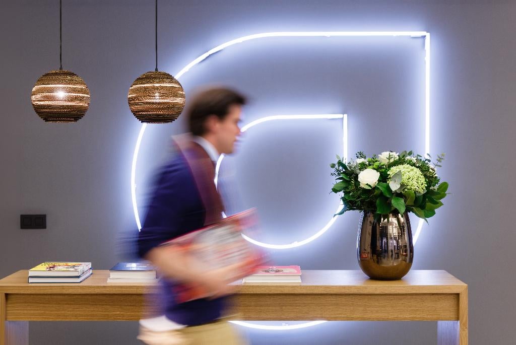 Comptoir / console en chêne massif sur mesure, Enlèvement, Comme neuf, Bois, Classique