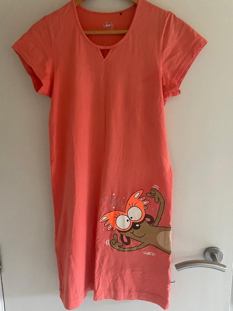 Slaapkleed Woody maat S, Kleding | Dames, Pyjama's, Zo goed als nieuw, Maat 36 (S), Ophalen of Verzenden