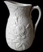 keramieken wijn/water kruik met rozenmotief., Ophalen