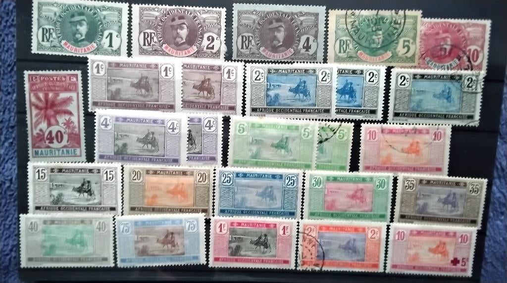 Lot Mauritanië **/*/gestempeld., Postzegels en Munten, Verzenden