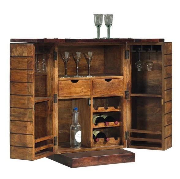 1 x Bartafel inklapbaar tweekleurig hout van Herods, Huis en Inrichting, Barren, Zo goed als nieuw, Ophalen