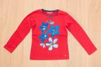 Rode T-shirt met blauwe bloemen Somone, maat 116, Kinderen en Baby's, Kinderkleding | Maat 116, Gebruikt, Meisje, Ophalen of Verzenden
