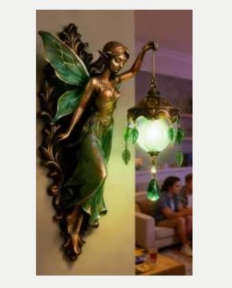 Prachtig decoratief nachtlampje bloemenfee (19cm), Ophalen of Verzenden, Nieuw