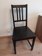 Zwarte Stefaan stoel van Ikea, Gebruikt, Eén, Hout, Zwart