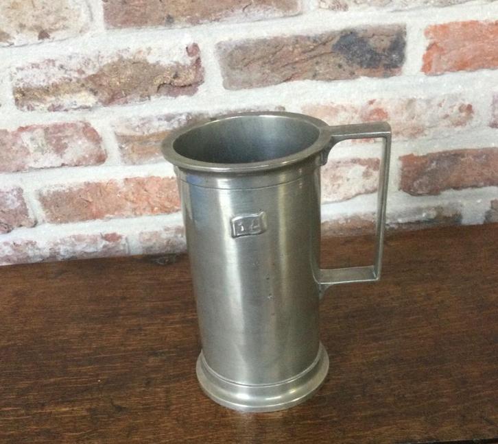 Portugese Tinnen Beker 1L, Antiek en Kunst, Antiek | Tin, Ophalen