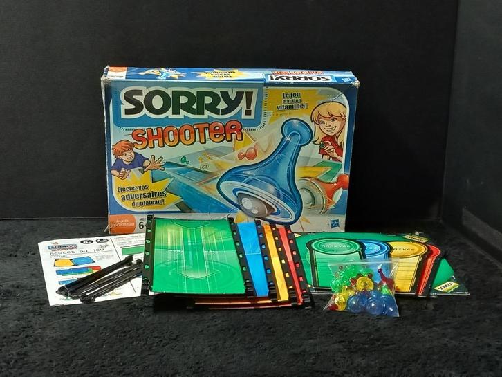 STOPZETTING VERZAMELING Sorry shooter, Hobby en Vrije tijd, Gezelschapsspellen | Bordspellen, Gebruikt, Ophalen of Verzenden