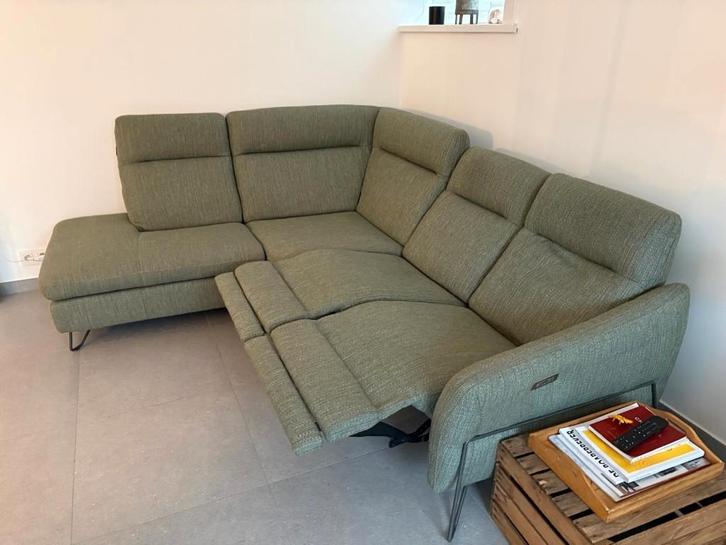 hoeksalon met relax, Huis en Inrichting, Zetels | Complete zithoeken, Zo goed als nieuw, Ophalen