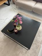 Zwart vierkant metaal salontafel van Sarah Mo, 50 à 100 cm, Modern, 50 à 100 cm, Enlèvement