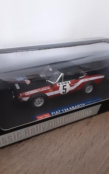 Fiat Abarth 124 Sun Star 1/18, Enlèvement ou Envoi, Comme neuf, Sun Star