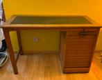 Vintage jaren 50 bureau met rolluik, Huis en Inrichting, Bureaus, Ophalen, Gebruikt, Bureau