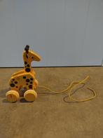Houten speelgoed giraf Brio, Jouet à Pousser ou Tirer, Comme neuf, Enlèvement ou Envoi