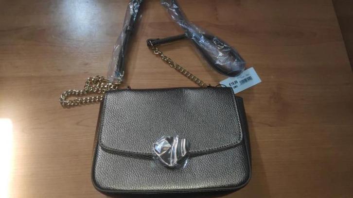 Schoudertas flap Veritas, Handtassen en Accessoires, Tassen | Schoudertassen, Nieuw, Goud, Ophalen of Verzenden