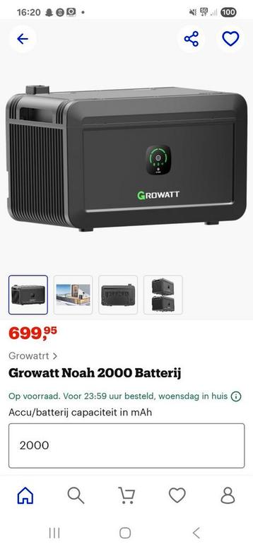 Growatt naoh 2000 beschikbaar voor biedingen