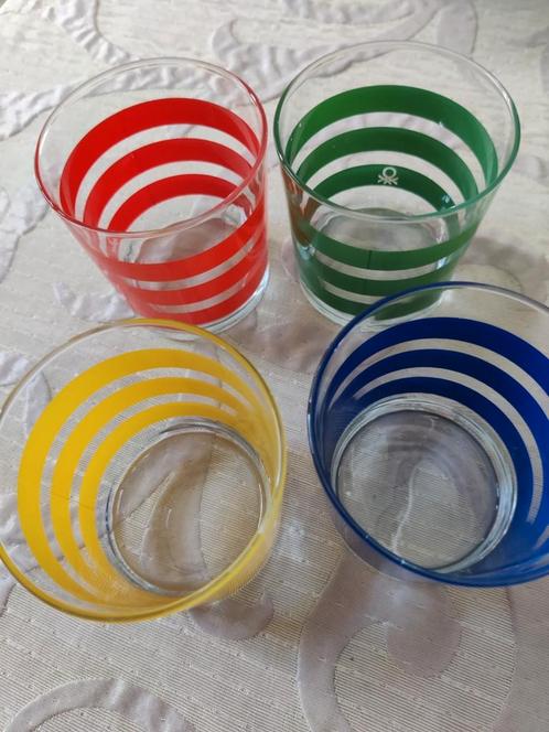 Benetton glasservies, Huis en Inrichting, Keuken | Potten en Pannen, Zo goed als nieuw, Ophalen