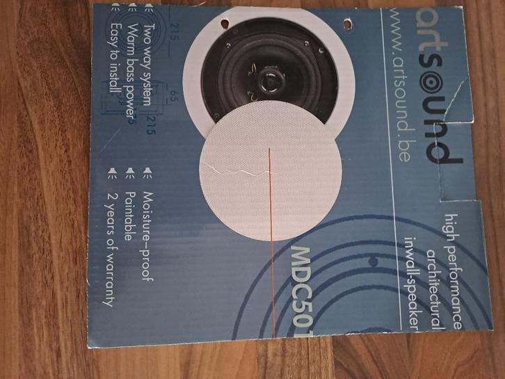 Luidsprekers inbouw artsound, Audio, Tv en Foto, Luidsprekerboxen, Zo goed als nieuw, Overige typen, 60 tot 120 watt, Overige merken