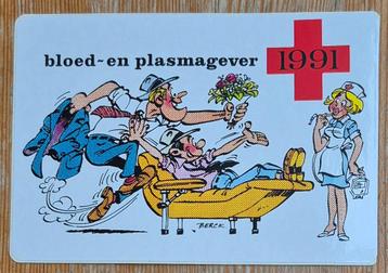 Sammy sticker Rode Kruis 1991 Berck, Enlèvement ou Envoi, Autres personnages, Comme neuf, Image, Affiche ou Autocollant