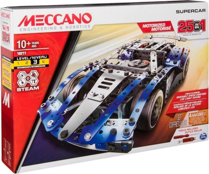 MECCANO Supercar bouwdoos 25 modellen !, Kinderen en Baby's, Speelgoed | Educatief en Creatief, Nieuw, Bouwen, Ophalen
