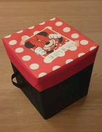 Cube 30 cm siège et boîte de rangement Minnie mouse, Enlèvement, Utilisé