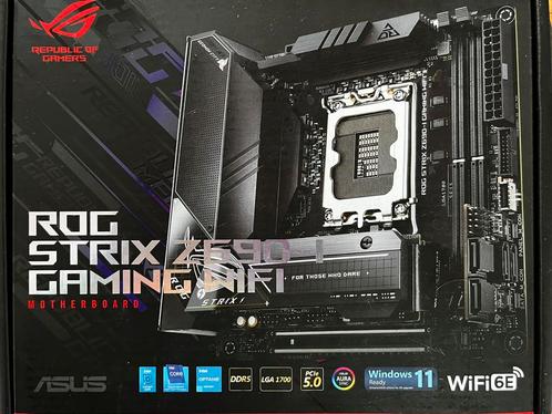 Asus rog strix z690-i gaming wifi motherboard, Computers en Software, Moederborden, Zo goed als nieuw, Intel, DDR5, Ophalen of Verzenden
