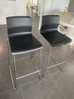 Set van 2 barstoelen barkrukken, Huis en Inrichting, Barkrukken, Ophalen, Met voetsteun, 60 tot 90 cm, Zo goed als nieuw