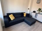 Zetel lounge zwart - in prima staat, Huis en Inrichting, Zetels | Zetels, Ophalen, 250 tot 300 cm, Hoekbank, Zo goed als nieuw
