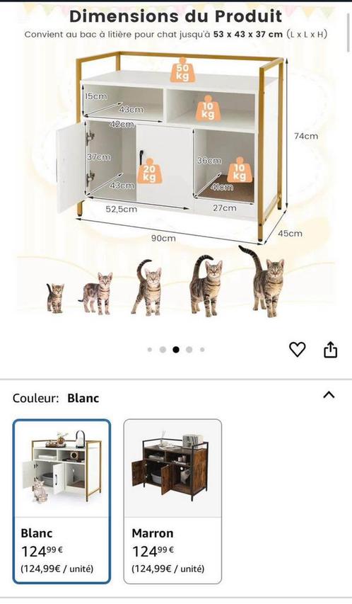 Meuble qui peut contenir un bac à litière pour chat, Huis en Inrichting, Woonaccessoires | Overige, Zo goed als nieuw, Ophalen