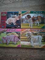 vier houten modelbouw puzzels : dieren, Ophalen of Verzenden, Nieuw