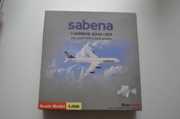 avion miniature métal Sabena Airbus A340-300 Starjets 1/500