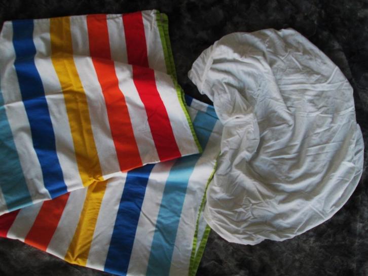Ikea Lakenset - Hoeslaken en Dekbedovertrek voor Babybed, Kinderen en Baby's, Kinderkamer | Beddengoed, Zo goed als nieuw, Dekbedovertrek