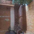 Vintage leder Chesterfield, Antiek en Kunst, Ophalen