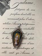 Pendentif portrait vintage en argent sterling et émail, Bijoux, Sacs & Beauté, Pendentifs, Comme neuf, Avec pierre précieuse, Argent