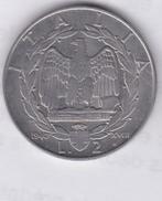 Italiaanse munteenheid: 2 lira 1940 magnetisch, Ophalen of Verzenden, Italië, Losse munt