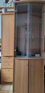 Vitrinekast en bijhorende kast, Maison & Meubles, Enlèvement, Utilisé, Avec tiroir(s)