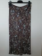 Jupe CASSIS en viscose doublée et ceinture tissu, taille 42, Taille 42/44 (L), Cassis, Brun, Enlèvement