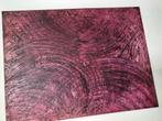 Stormy pink. Acrylverf op canvas. 60x 80 cm, Ophalen of Verzenden