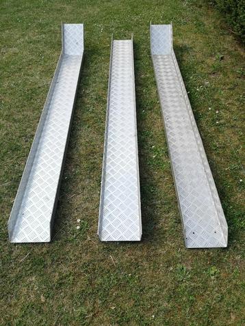 Rails moto en aluminium gaufrée 5mm, Autos : Divers, Remorques, Enlèvement ou Envoi, Utilisé