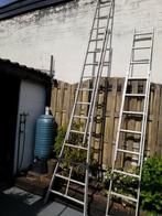 Aluminum uitschuifbare ladders 4,5 en 6 m, Doe-het-zelf en Bouw, Gebruikt, Ophalen of Verzenden