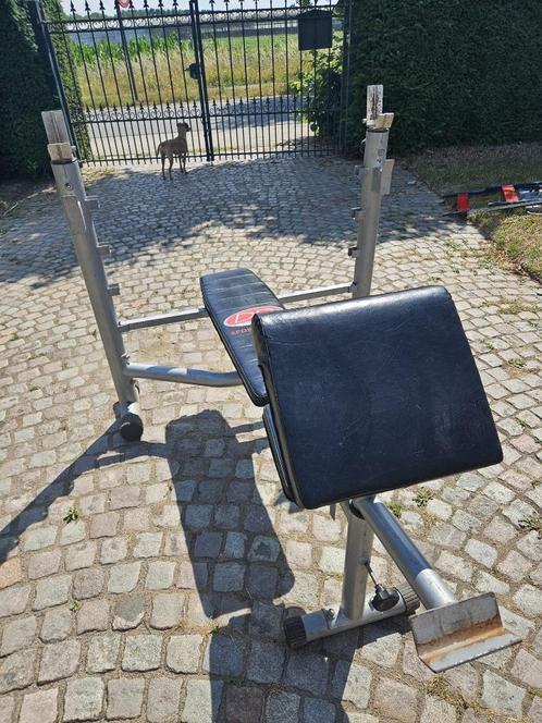 Fitness, Sport en Fitness, Fitnessapparatuur, Gebruikt, Krachtstation, Armen, Borst, Metaal, Ophalen