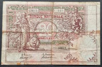 20 Francs 1909 Baksteenrood / Zeldzaam ! beschikbaar voor biedingen
