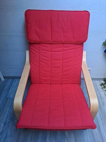 Poang Ikea fauteuil met voetsteun beschikbaar voor biedingen