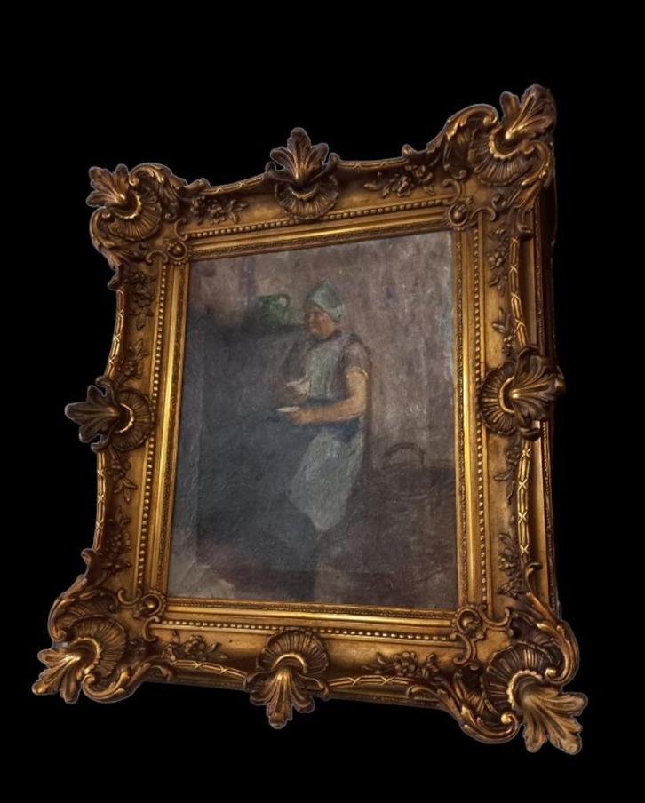 Franz Courtens (1854-1943)., Antiek en Kunst, Kunst | Schilderijen | Klassiek, Ophalen