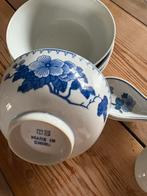4 chinese porseleinen kommetjes met lepel, Verzamelen, Ophalen, Zo goed als nieuw