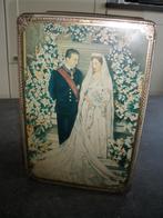 Boîte en fer mariage Albert et Paola, Collections, Utilisé, Enlèvement ou Envoi